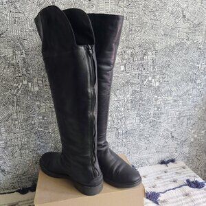 Fabianelli Italian black leather winter boots